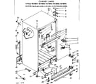 Kenmore 1067689223 cabinet parts diagram