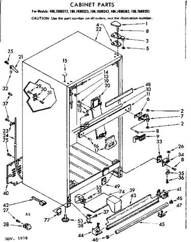 Cabinet parts