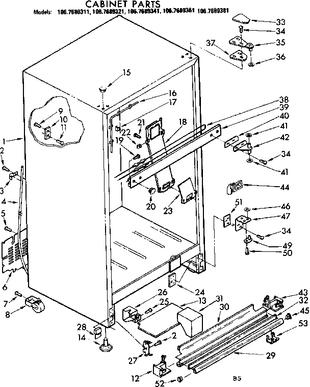 Cabinet parts