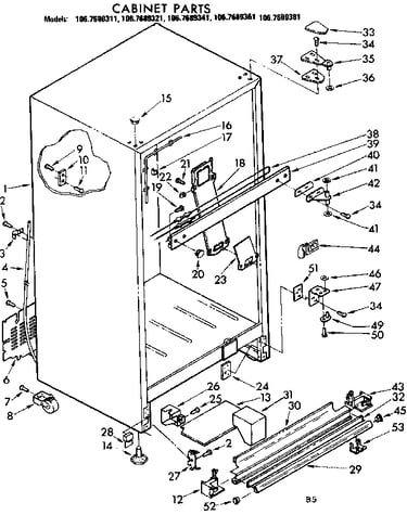 Cabinet parts