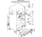 Kenmore 1067689362 cabinet parts diagram