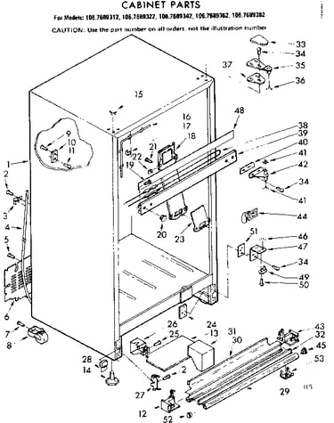 Cabinet parts