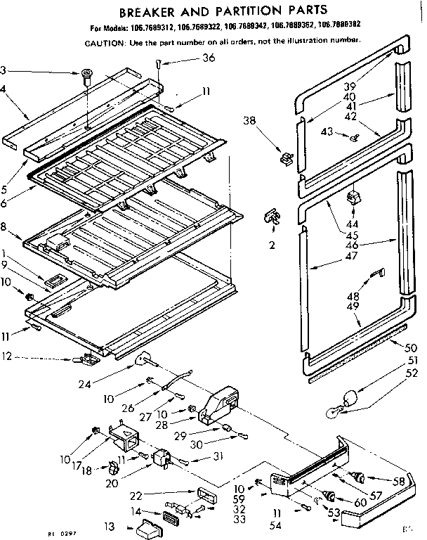Breaker and partition parts