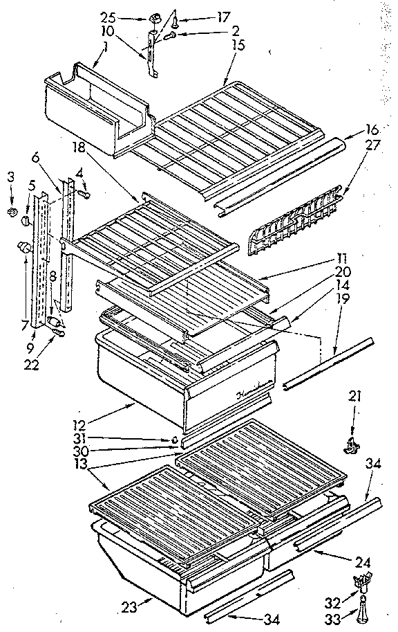 Shelf parts