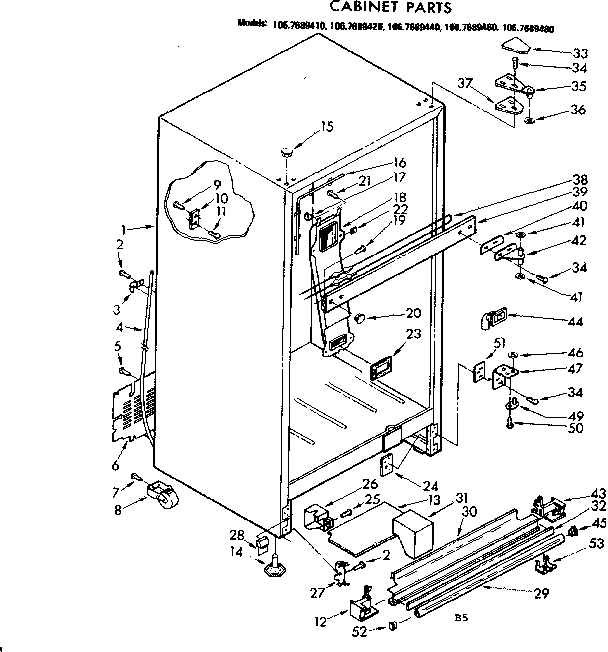 Cabinet parts