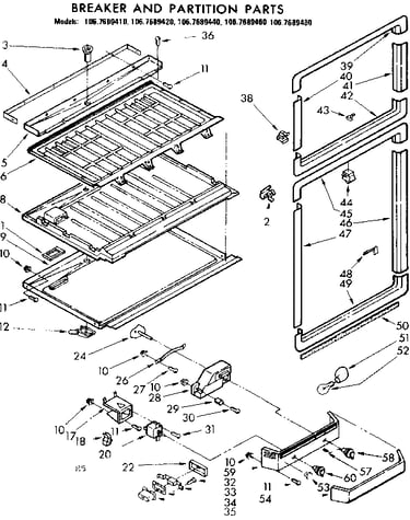 Breaker and partition parts