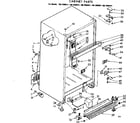 Kenmore 1067689421 cabinet parts diagram