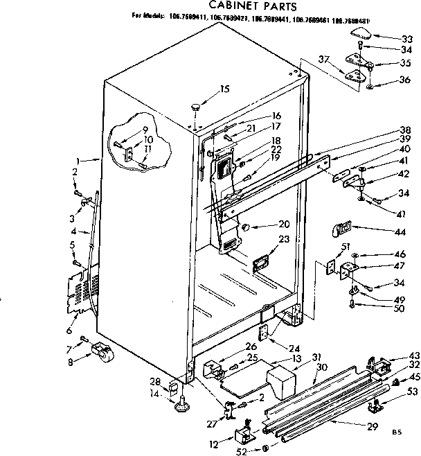 Cabinet parts