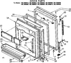 Kenmore 1067689640 door parts diagram