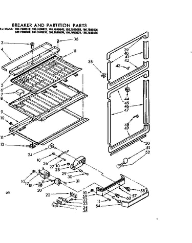 Breaker and partition parts