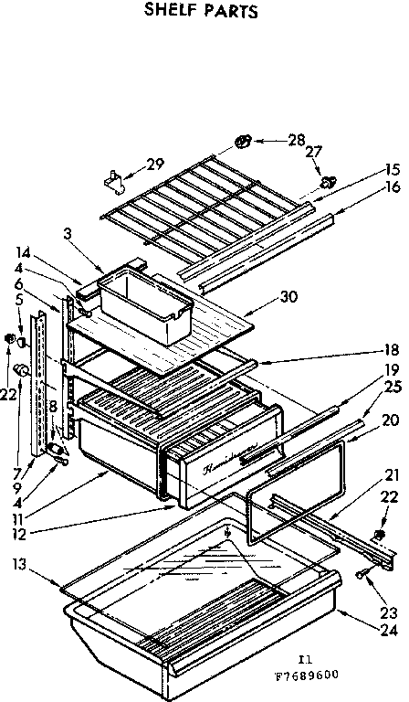 Shelf parts