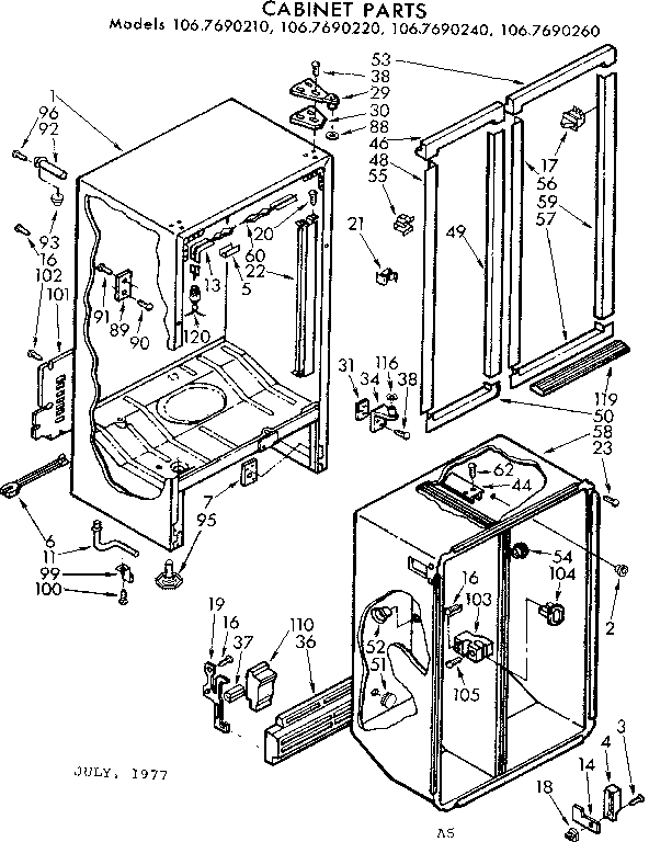 CABINET PARTS