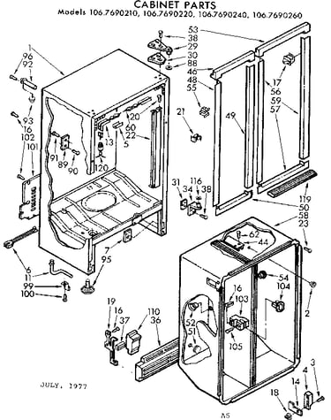 Cabinet parts