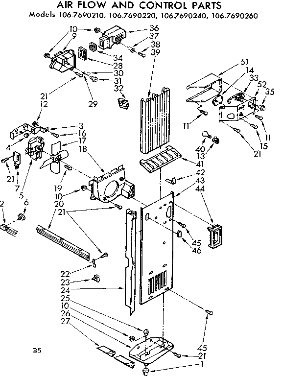 AIR FLOW AND CONTROL PARTS