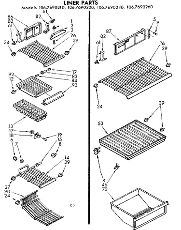 Liner parts