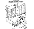 Kenmore 1067690261 cabinet parts diagram