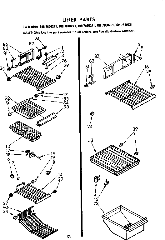 Liner parts