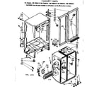 Kenmore 1067690223 cabinet parts diagram