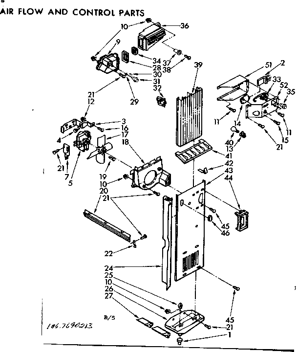 Air flow and control parts