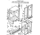 Kenmore 1067690560 cabinet parts diagram