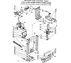 Kenmore 1067690560 air flow and control parts diagram