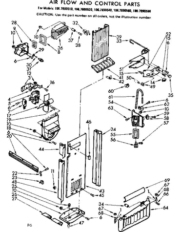 Air flow and control parts