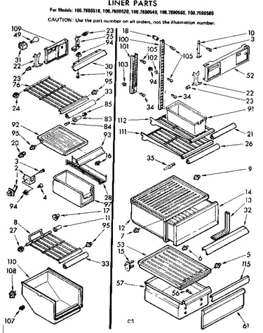 Liner parts