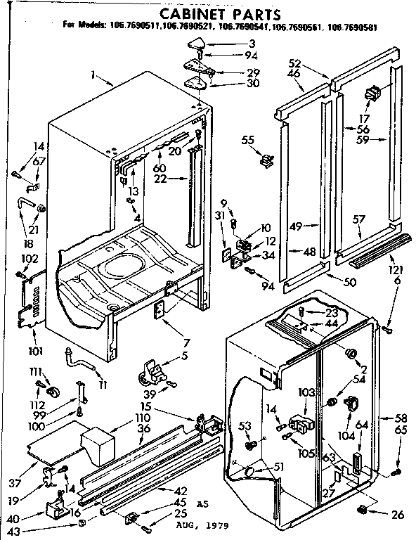 CABINET PARTS