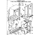 Kenmore 1067690541 cabinet parts diagram