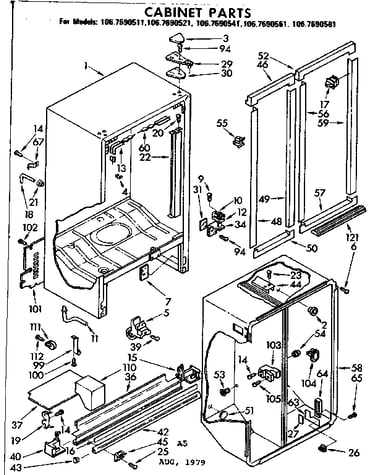 Cabinet parts