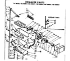 Kenmore 1067690581 ice maker parts diagram