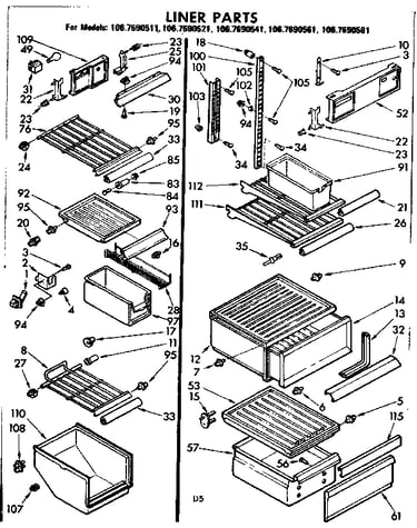 Liner parts