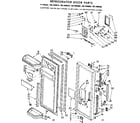 Kenmore 1067690610 refrigerator door parts diagram
