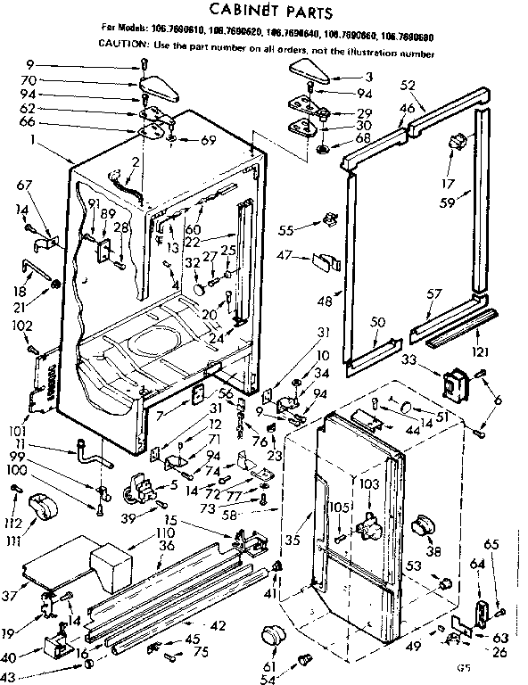 CABINET PARTS