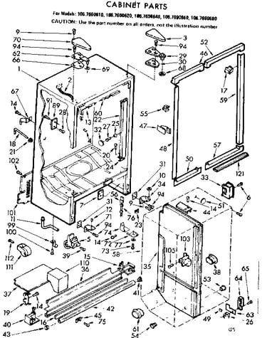 Cabinet parts