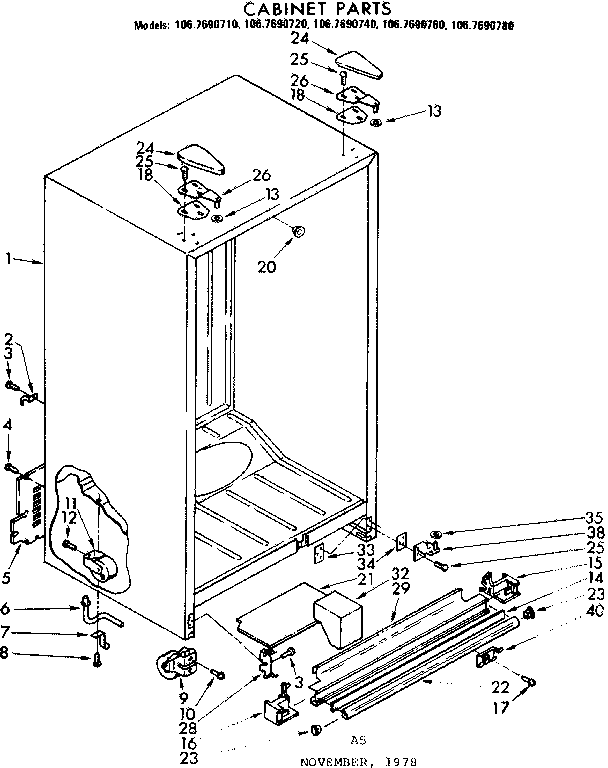 Cabinet parts