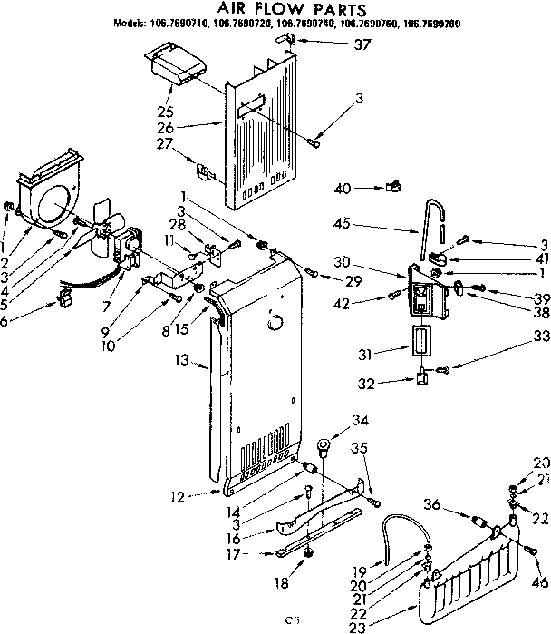 Air flow parts
