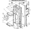 Kenmore 1067690740 refrigerator door parts diagram