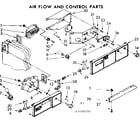 Kenmore 1067690740 air flow and control parts diagram