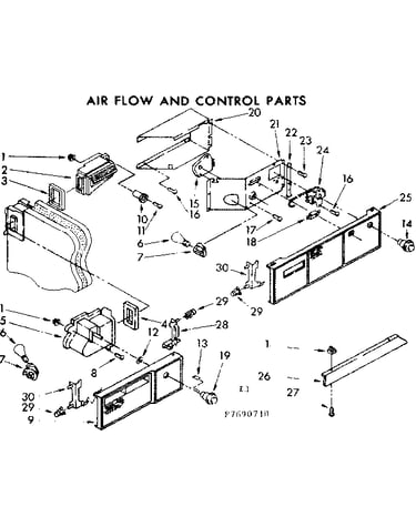 Air flow and control parts