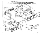 Kenmore 1067690761 air flow and control parts diagram