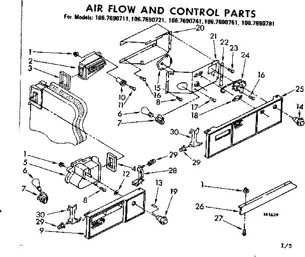 Air flow and control parts