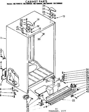 Cabinet parts