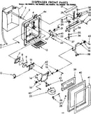 Dispenser front parts