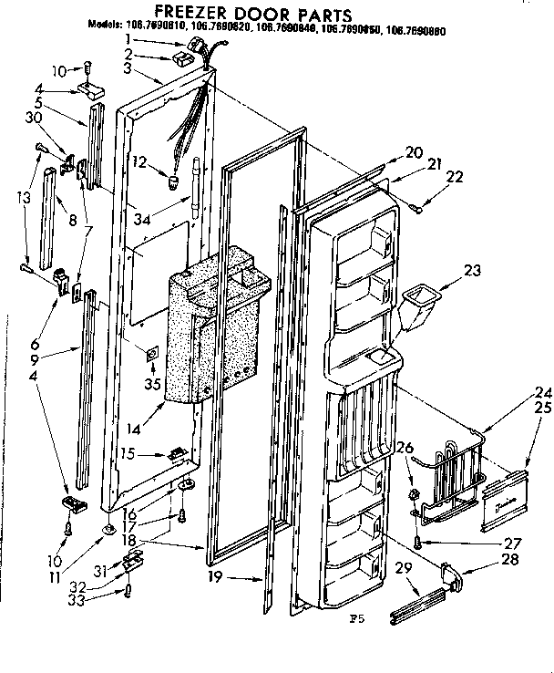 Freezer door