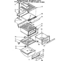 Kenmore 1067690840 refrigerator shelving and drawers diagram
