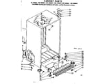 Kenmore 1067690861 cabinet parts diagram