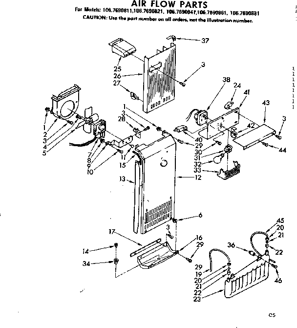 Air flow parts