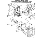 Kenmore 1067690821 dispenser front parts diagram