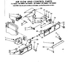 Kenmore 1067690861 air flow and control parts diagram